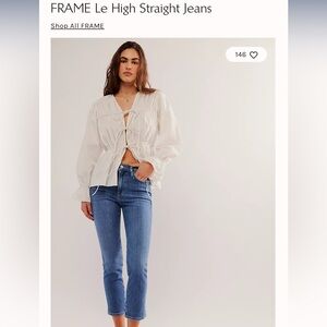 NWT Frame Le Sylvie jeans 33